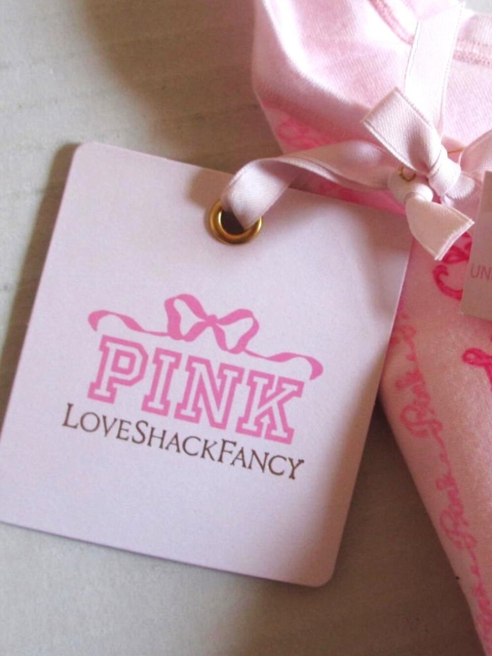 PINK x LoveShackFancy Cotton Racerback Bralette LARGE fits 36C, 36D, 38B, 38C - Picture 11 of 13